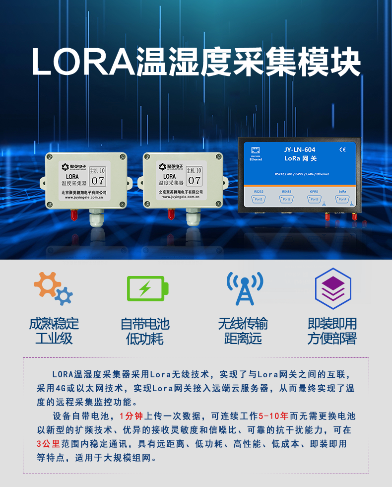 lora系列溫度/濕度采集模塊