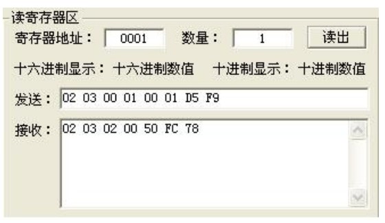 Host reads extension data test results