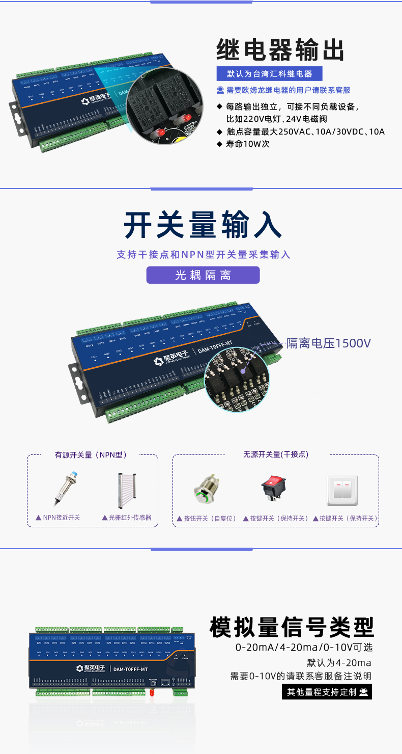 DAM-T0FFF-MT 工業(yè)級(jí)數(shù)采控制器開關(guān)量輸入