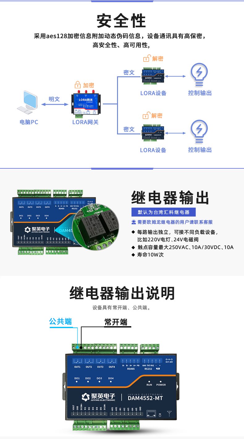 LoRa4552-MT LoRa無線測控模塊安全性