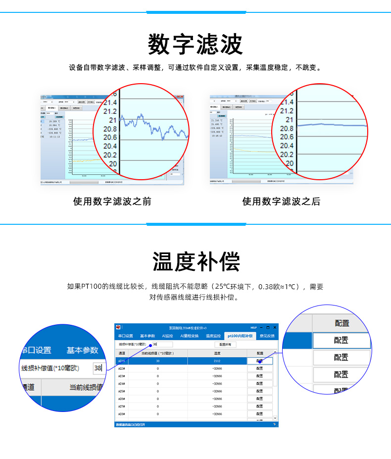 DAM-PT08 溫度采集模塊特點(diǎn)